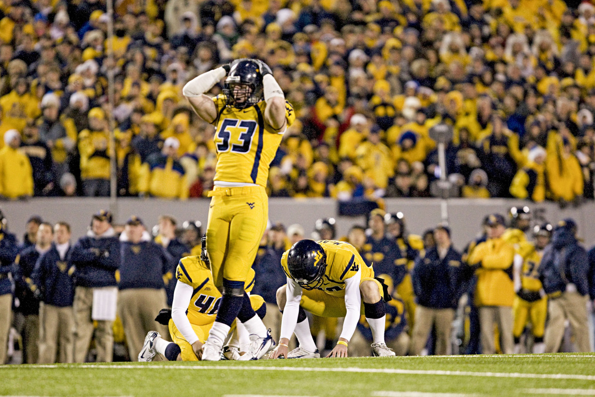 Pat McAfee after missing a kick in the 2007 Backyard Brawl.